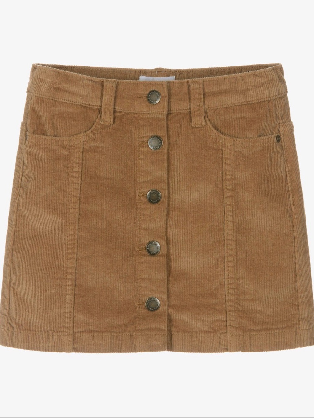 Molo Bera Corduroy Mini Skirt Camel Brown Girls 9/10